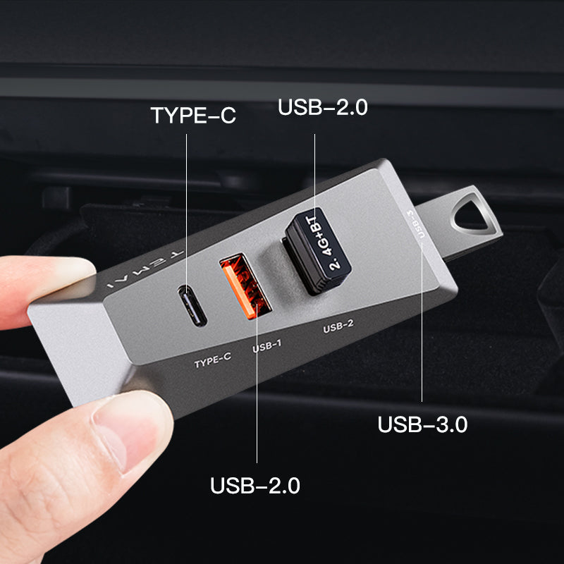 手套箱拓展 USB 拓展 USB擴充Model 3/Y 煥新3